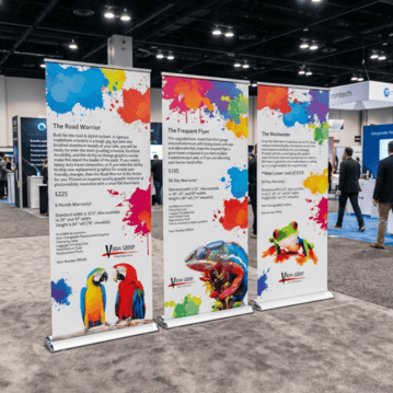 Large format event and display graphics produced for visual impact