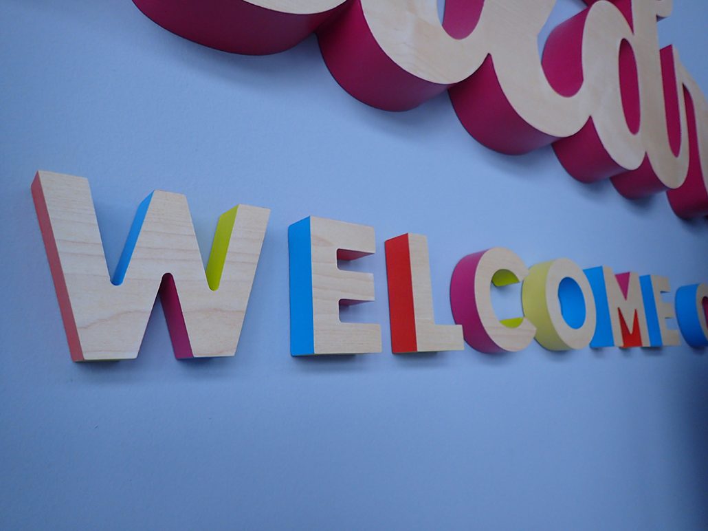 Wall mural and branded environmental graphics