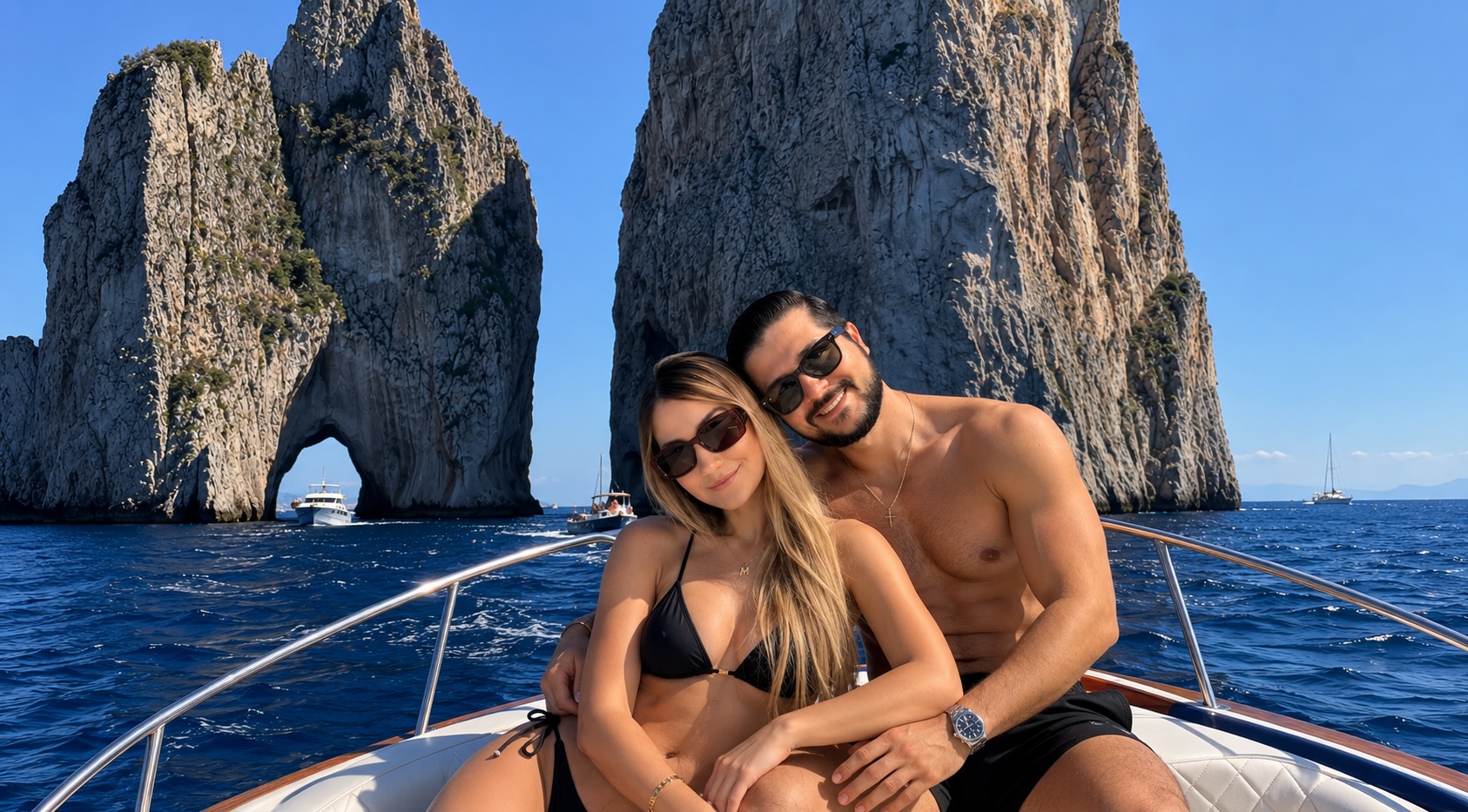Passeio de Lancha em Capri