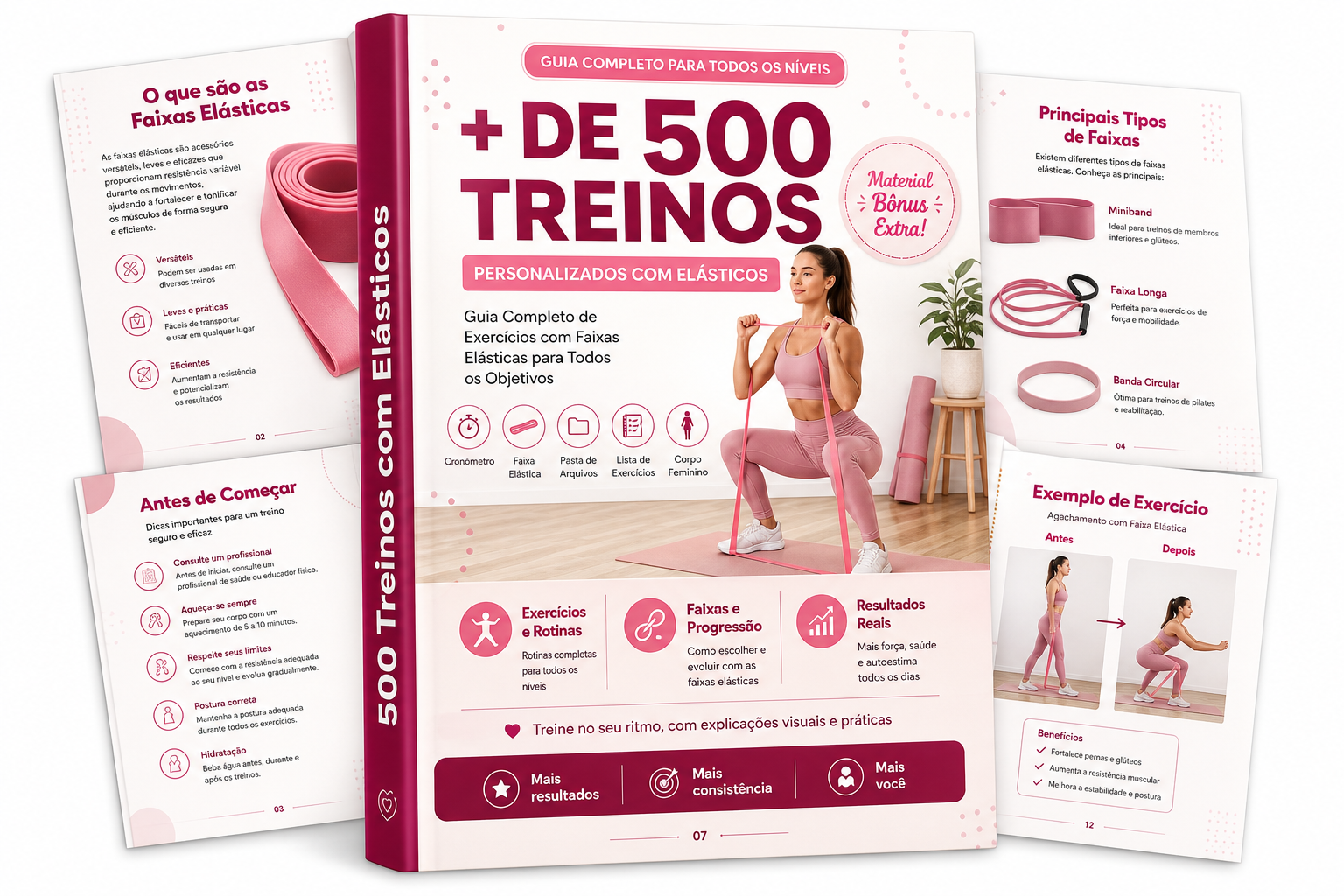 + De 500 Treinos com Elásticos