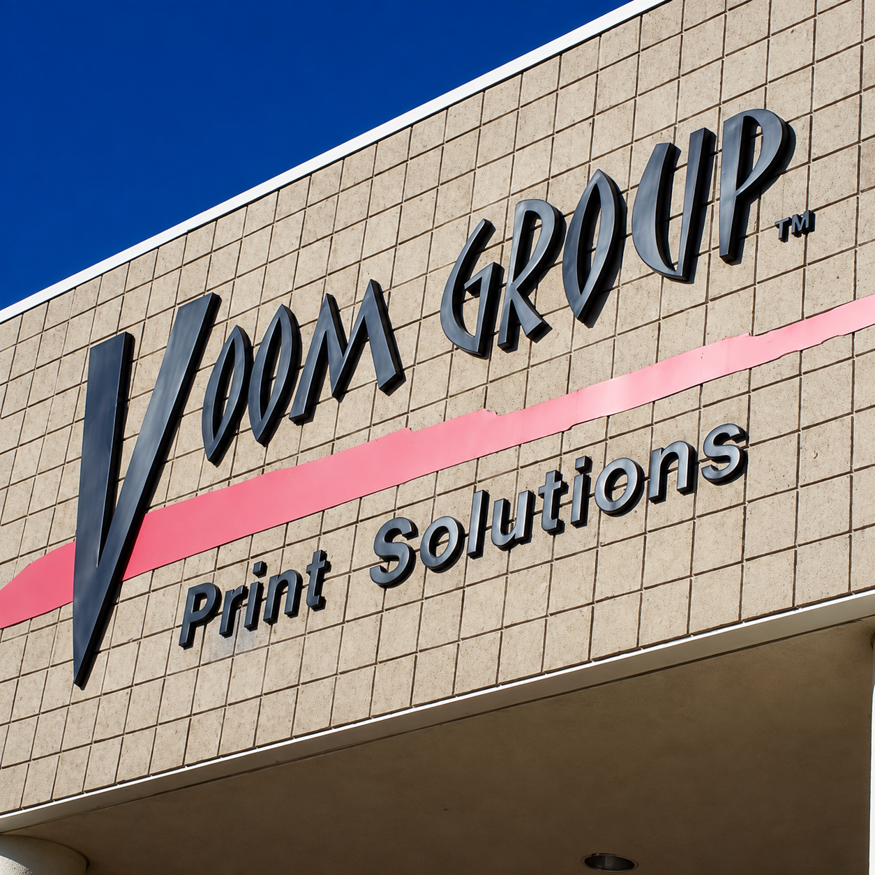 Voom Group production facility supporting Dallas commercial printing, mailing, signs, and fulfillment