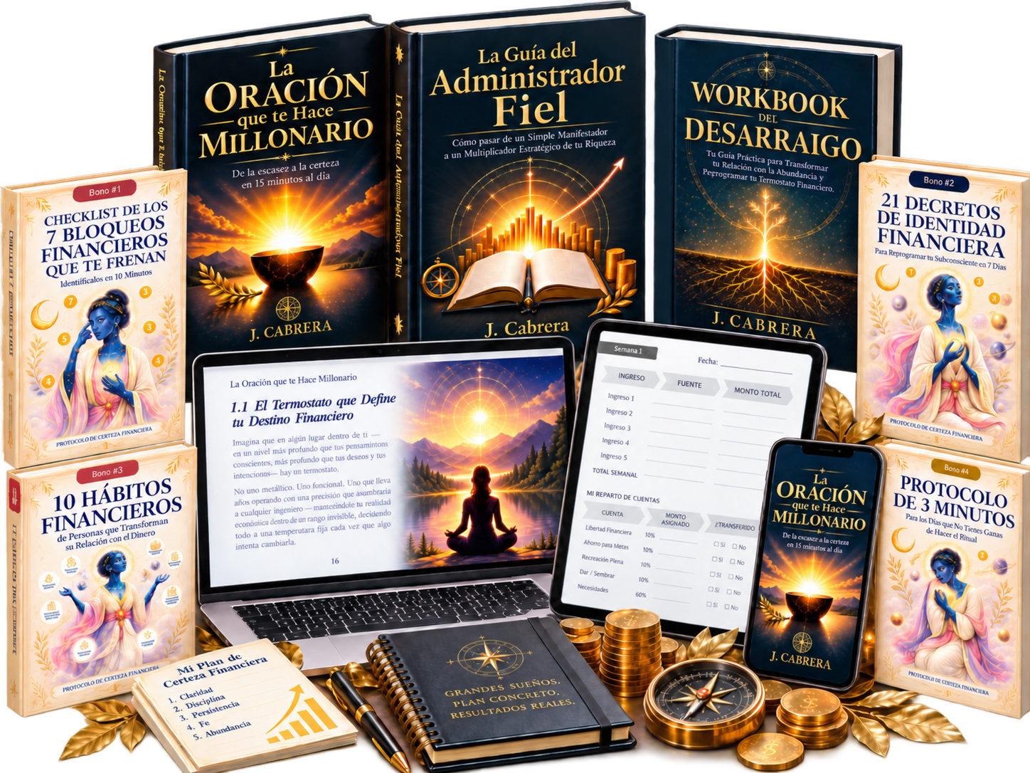 Colección completa: La Oración que te Hace Millonario y los cuatro bonos incluidos